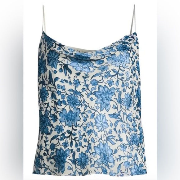 Alice + Olivia Blue Floral Camisole - Picture 3 of 7